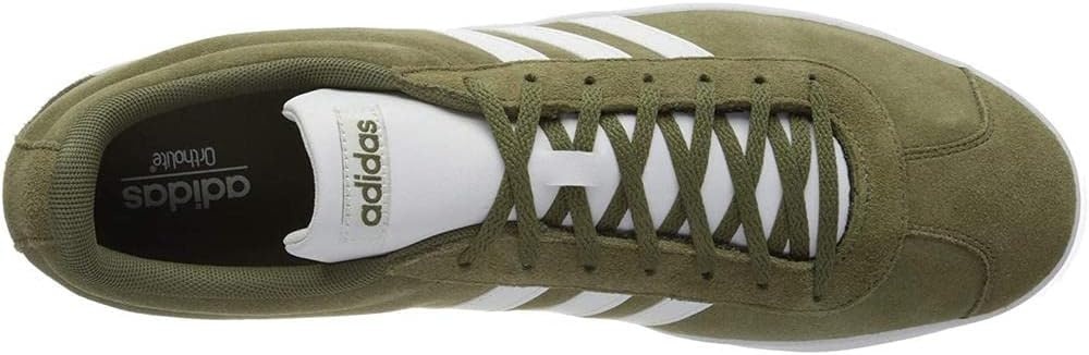 image:imageadidas Mens VL Court 30 SneakersGreen Raw KhakiFtwr White