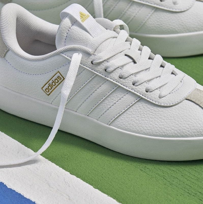 image:imageadidas Mens VL Court 30 SneakersGreyWhiteWhite