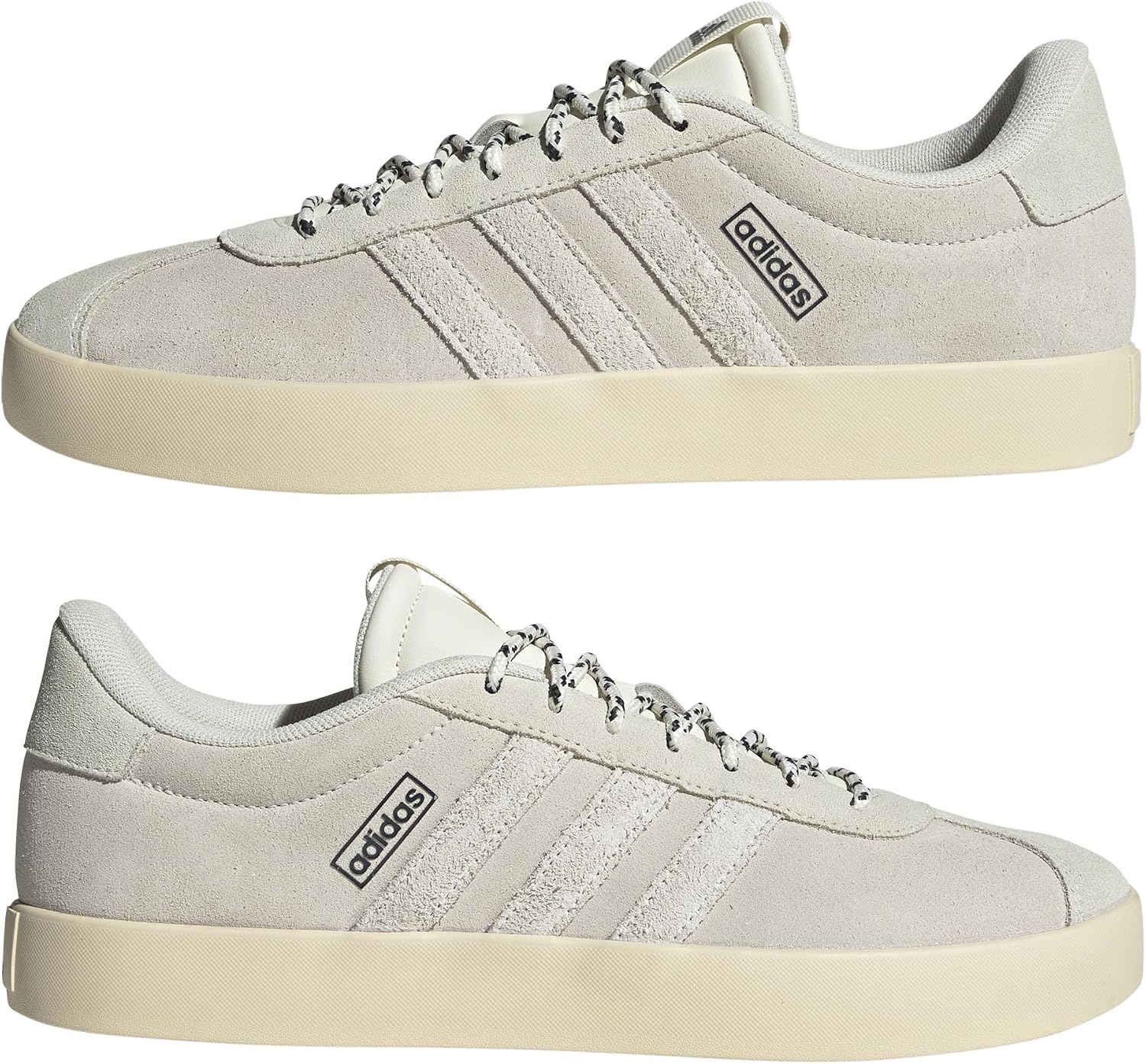 image:imageadidas Mens VL Court 30 SneakersOff White Off White Ivory