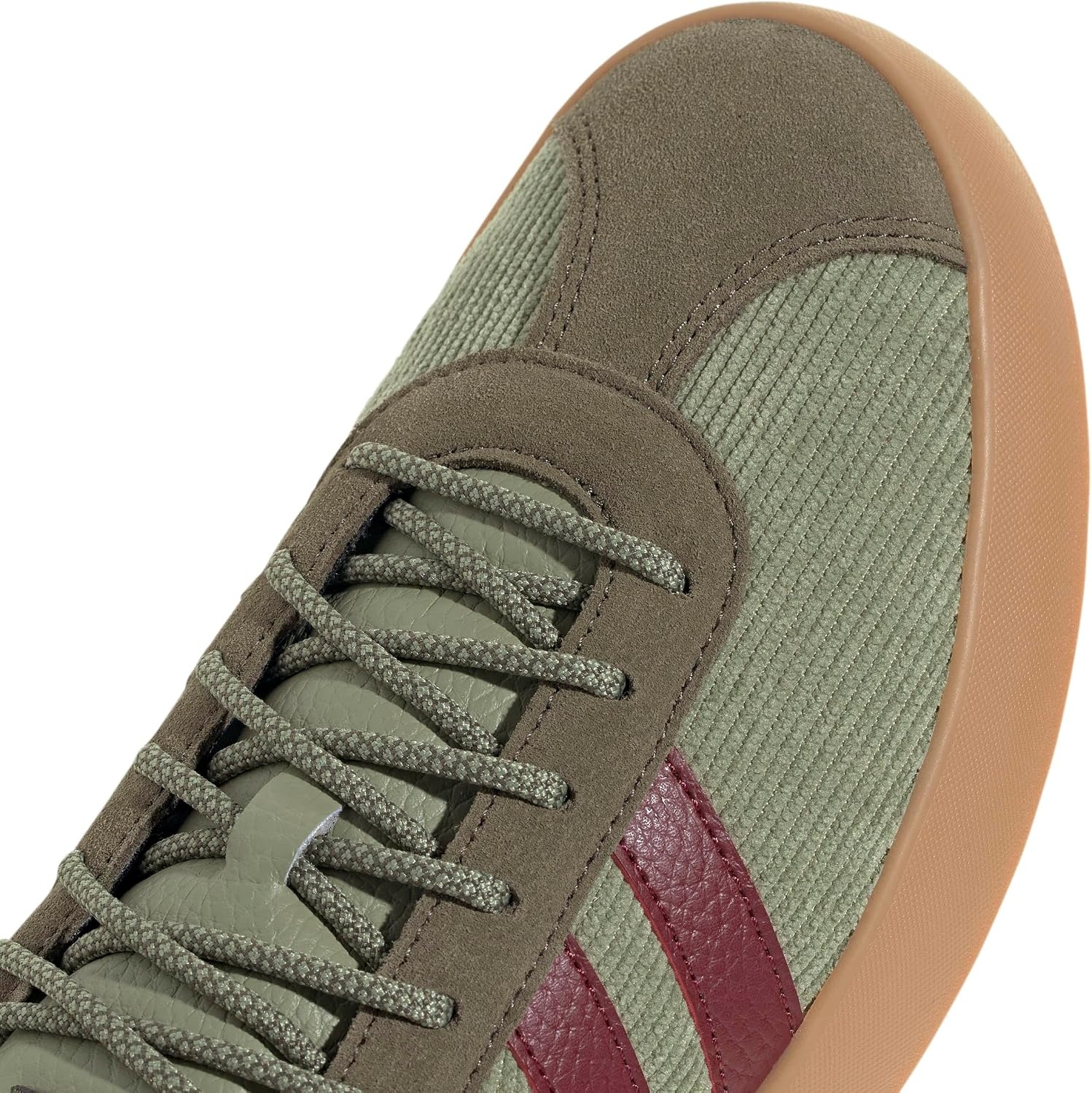 image:imageadidas Mens VL Court 30 SneakersTent GreenShadow RedOlive Strata