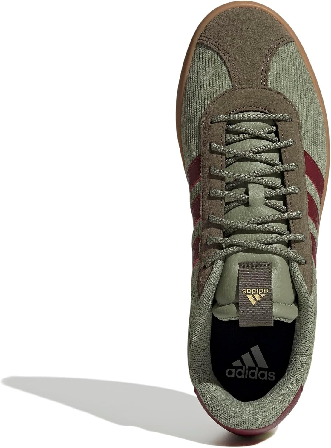 image:imageadidas Mens VL Court 30 SneakersTent GreenShadow RedOlive Strata
