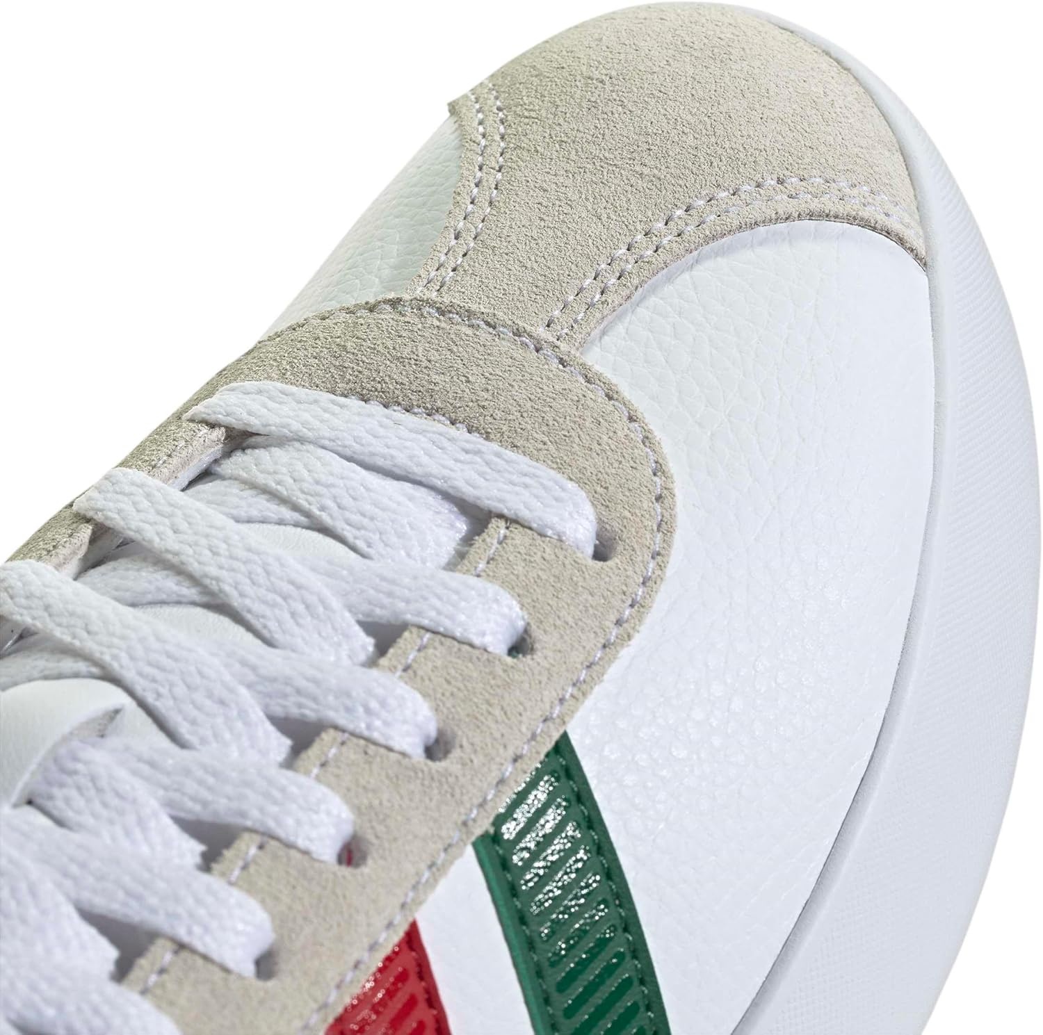image:imageadidas Mens VL Court 30 SneakersWhiteDark GreenPower Red