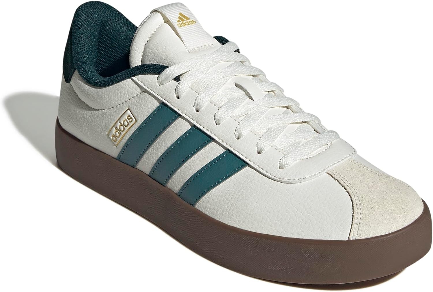 image:imageadidas Mens VL Court 30 SneakersWhitePreloved TealAurora Ivy