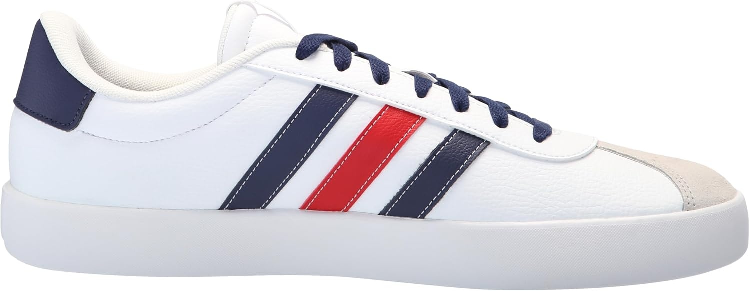 image:imageadidas Mens VL Court 30 SneakersWhiteTeam Navy BlueBetter Scarlet