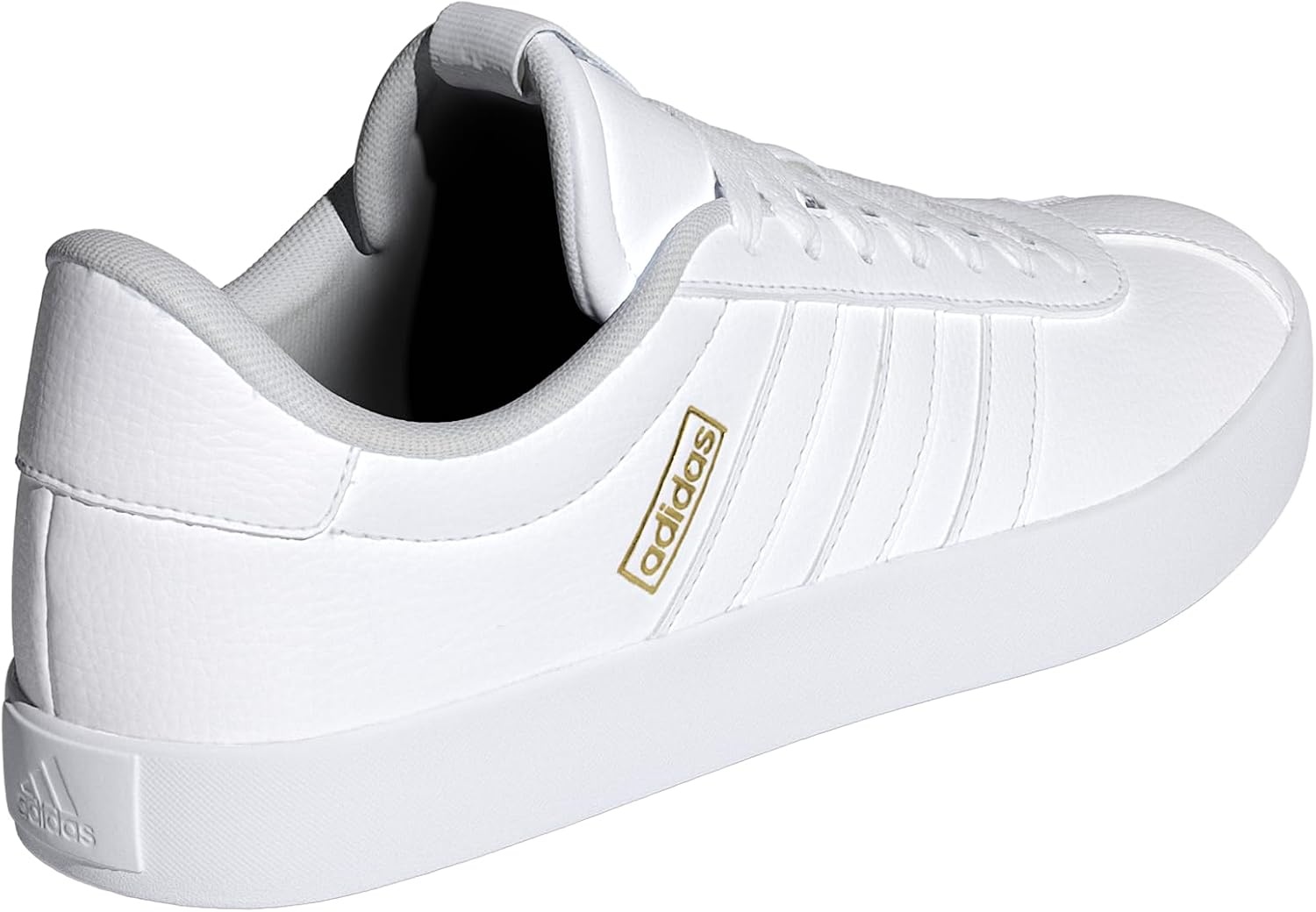 image:imageadidas Mens VL Court 30 SneakersWhiteWhiteGold Metallic
