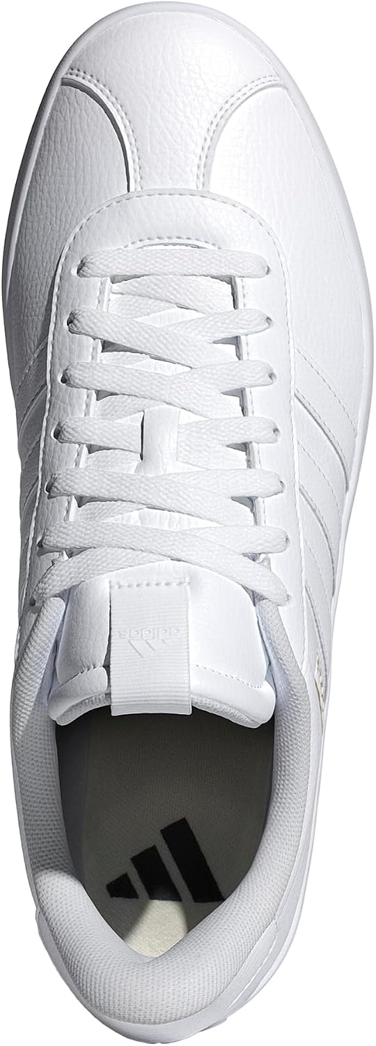 image:imageadidas Mens VL Court 30 SneakersWhiteWhiteGold Metallic