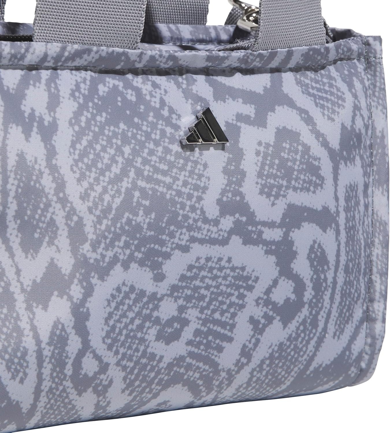 image:imageadidas Micro Mini Tote Handbag Premium Crossbody BagReptile Halo SilvergreyGrey