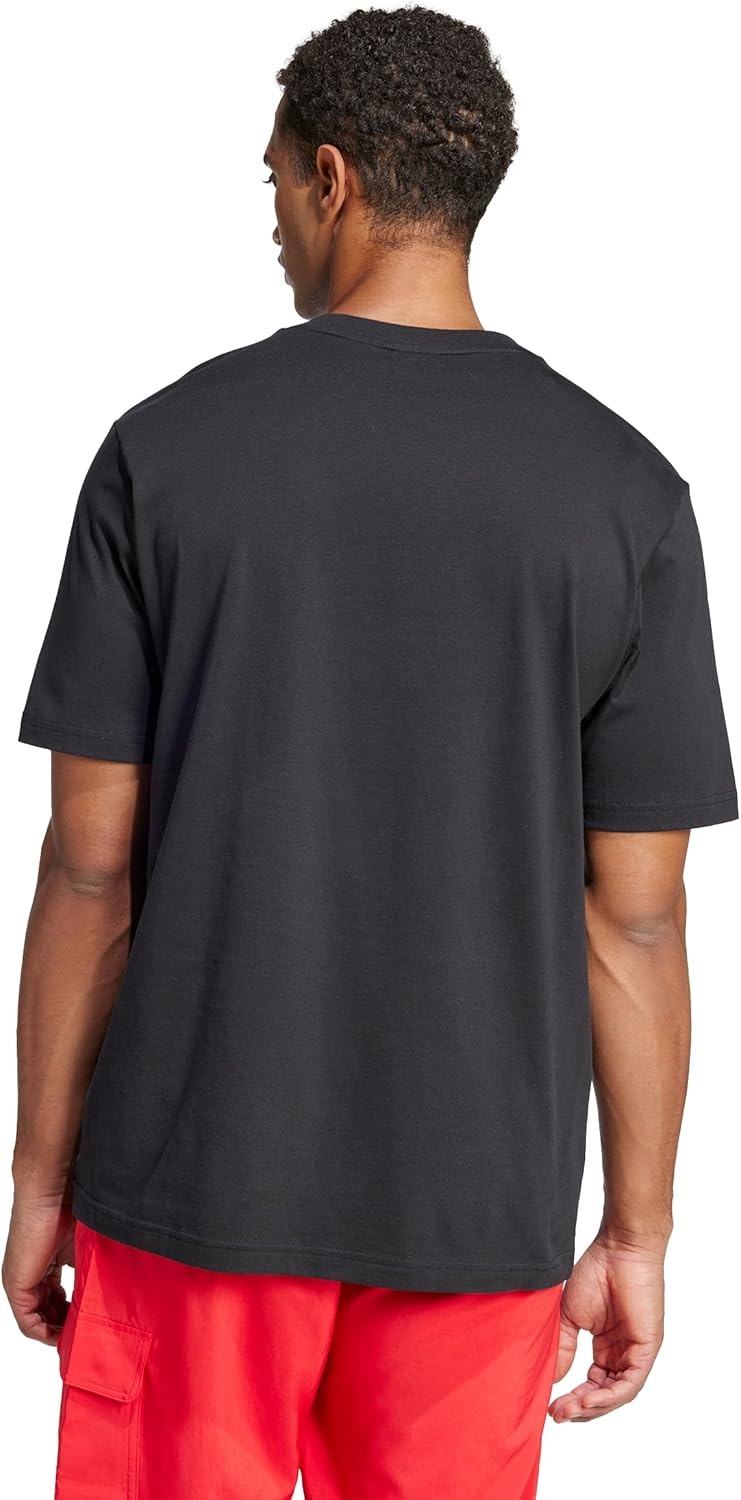 image:imageadidas Originals Mens Essentials Linear Single Jersey TShirtBlackWhite