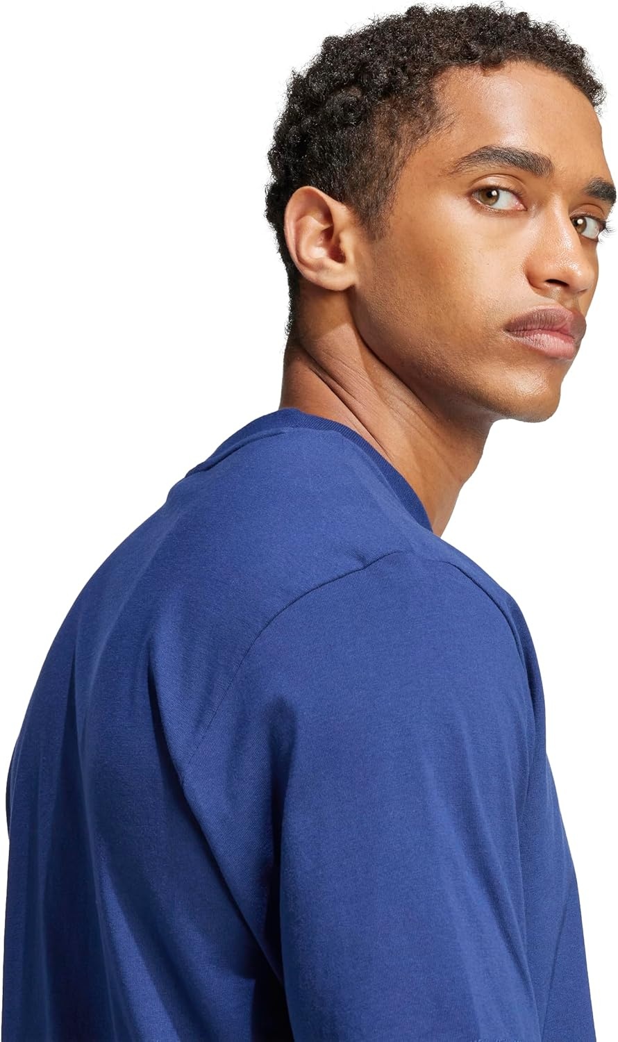 image:imageadidas Originals Mens Essentials Linear Single Jersey TShirtDark BlueWhite
