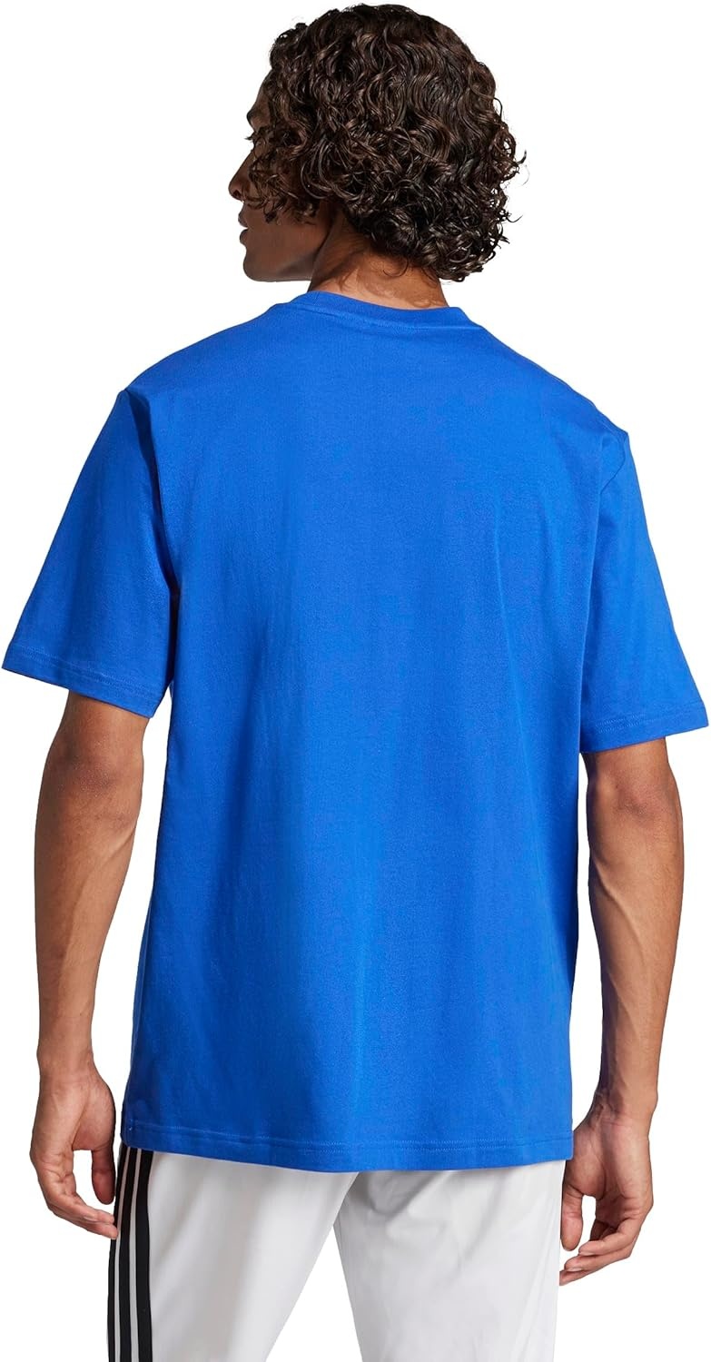 image:imageadidas Originals Mens Essentials Linear Single Jersey TShirtTeam Royal BlueBlack