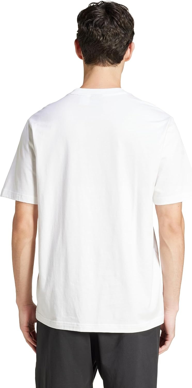 image:imageadidas Originals Mens Essentials Linear Single Jersey TShirtWhiteBlack