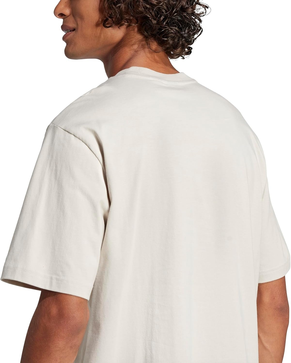 image:imageadidas Originals Mens Essentials Linear Single Jersey TShirtWonder AluminaWhite