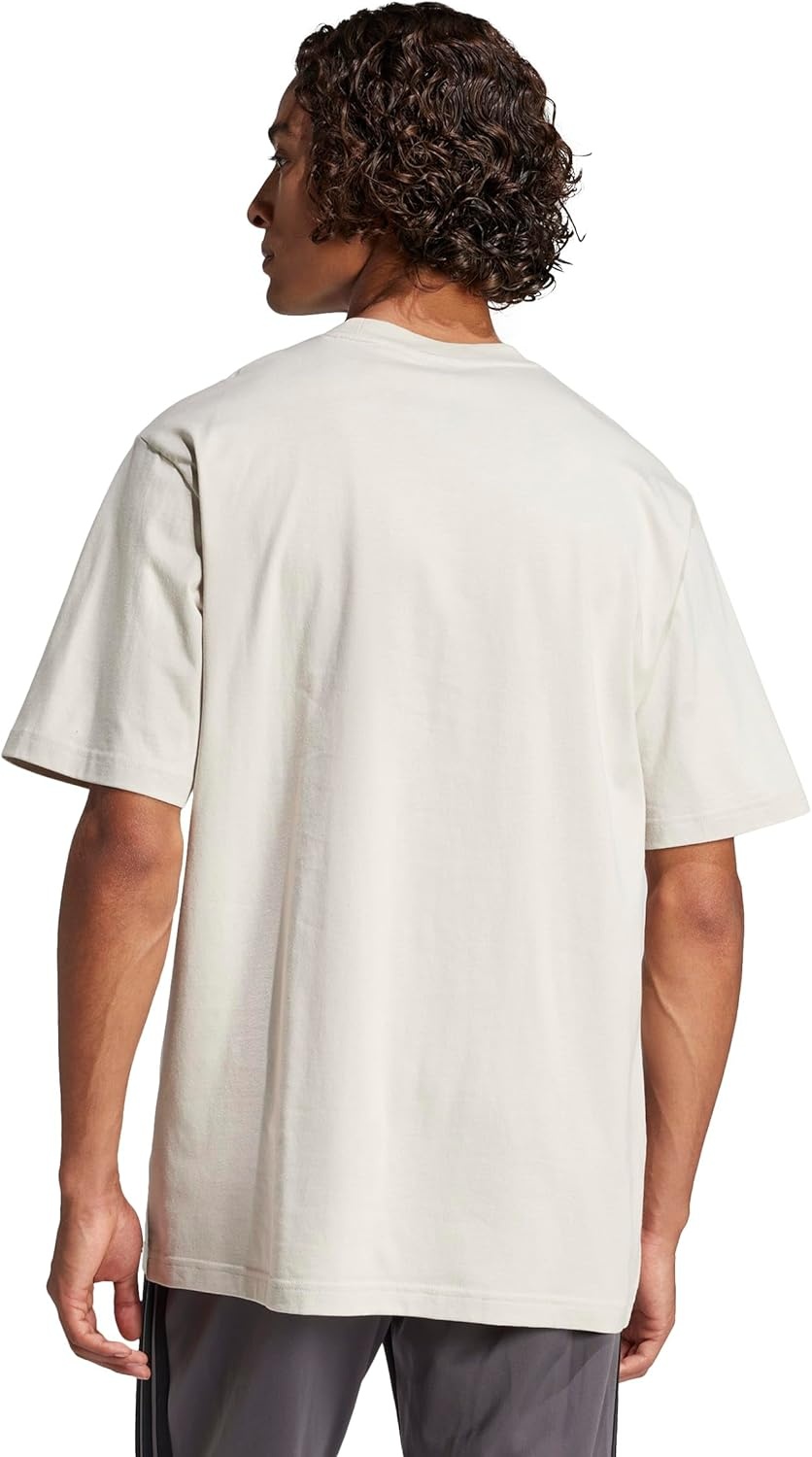 image:imageadidas Originals Mens Essentials Linear Single Jersey TShirtWonder AluminaWhite