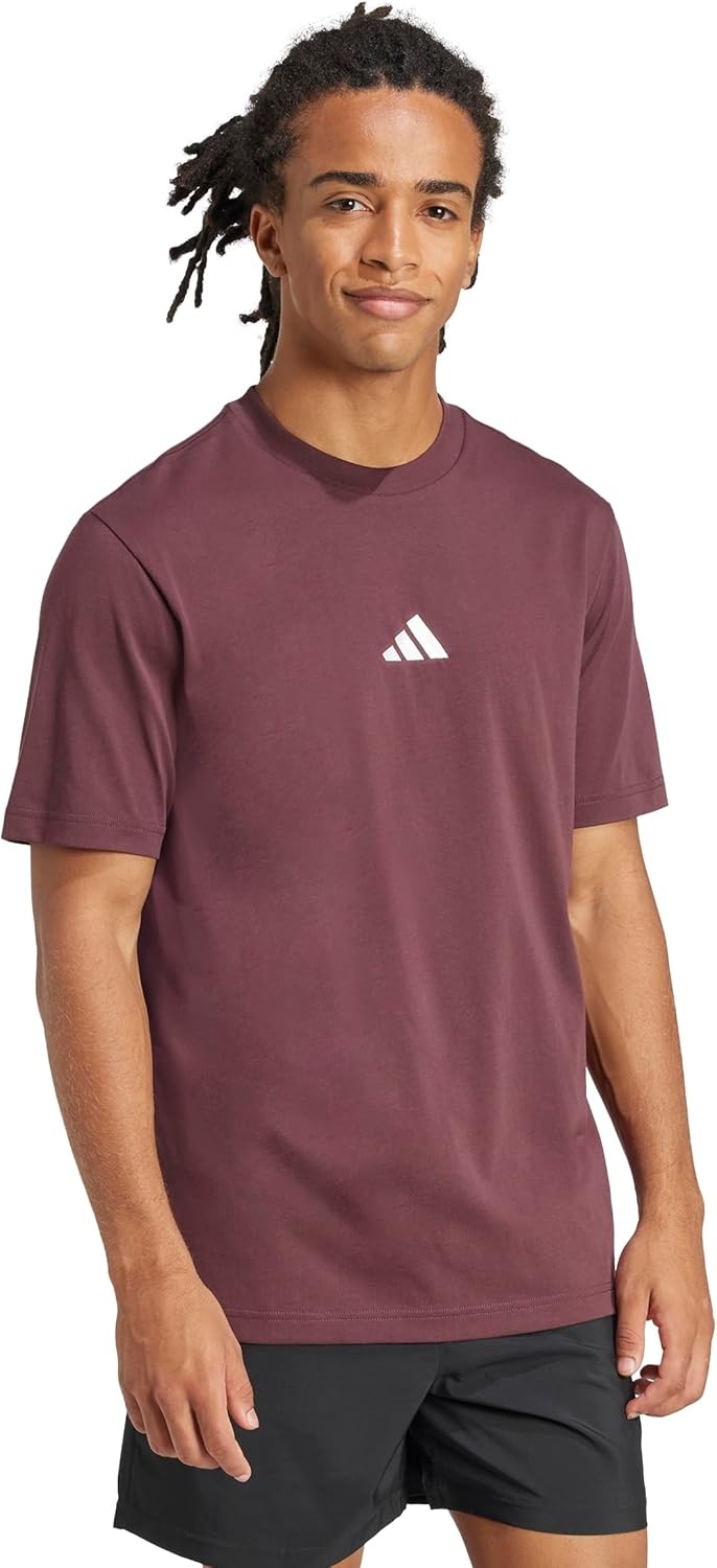 image:imageadidas Originals Mens Essentials Small Logo Single Jersey TShirtAurora RubyWhite