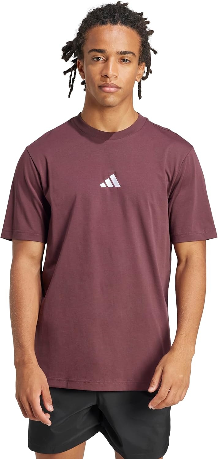 image:imageadidas Originals Mens Essentials Small Logo Single Jersey TShirtAurora RubyWhite