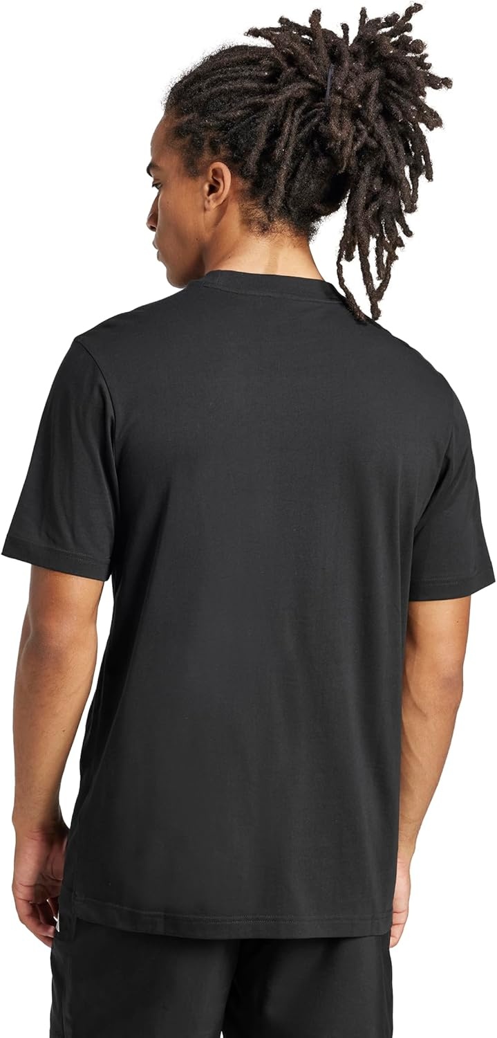 image:imageadidas Originals Mens Essentials Small Logo Single Jersey TShirtBlackWhite