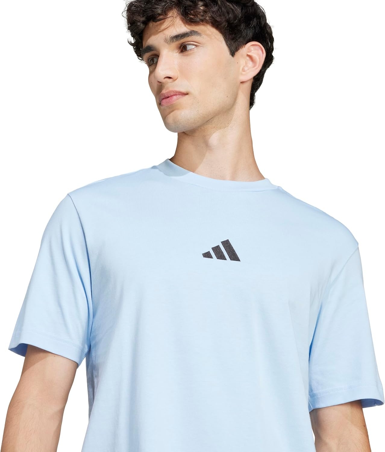 image:imageadidas Originals Mens Essentials Small Logo Single Jersey TShirtBlueBlack