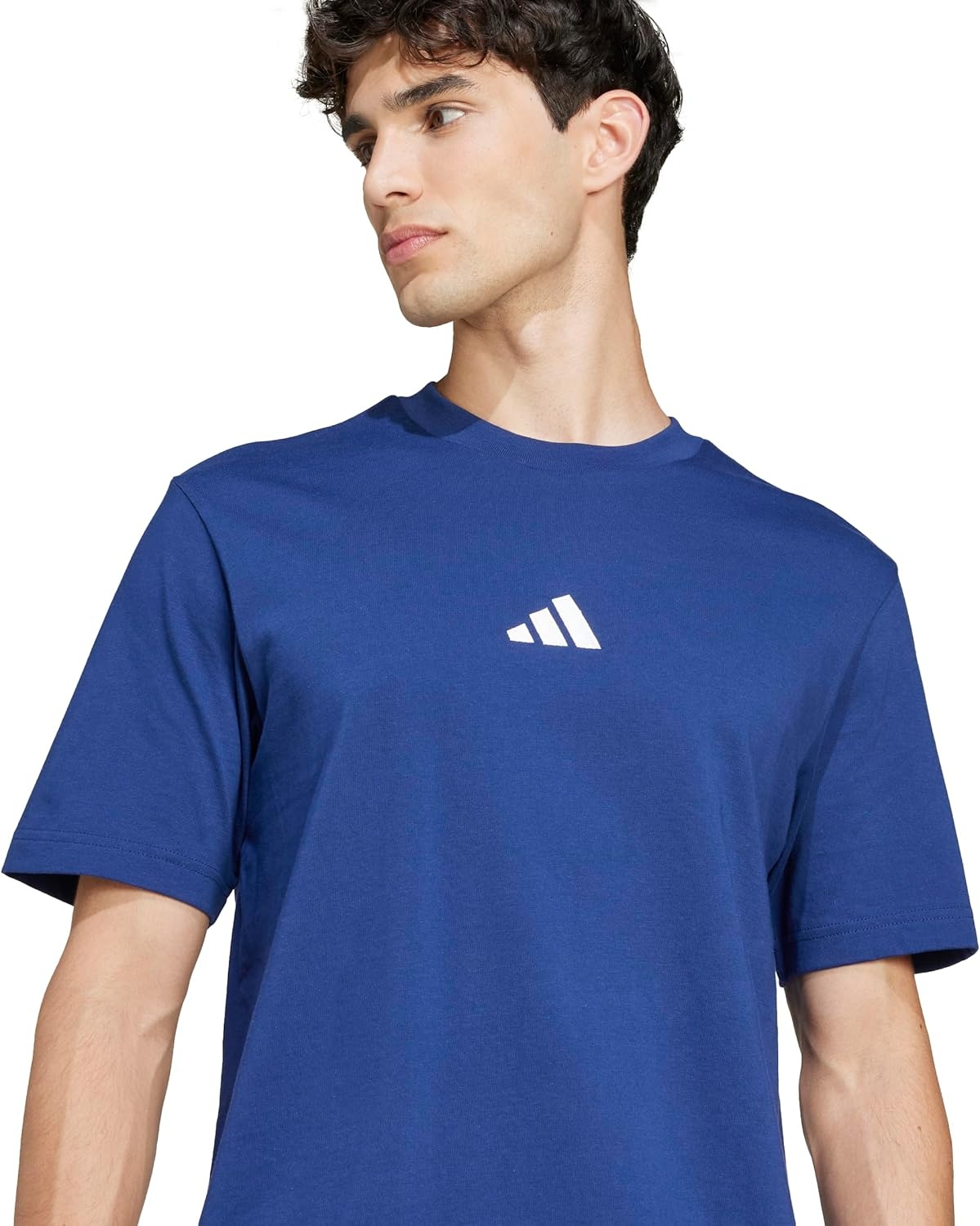 image:imageadidas Originals Mens Essentials Small Logo Single Jersey TShirtDark BlueWhite