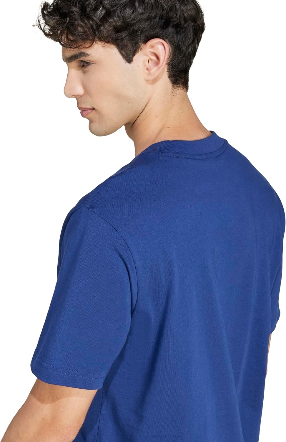 image:imageadidas Originals Mens Essentials Small Logo Single Jersey TShirtDark BlueWhite