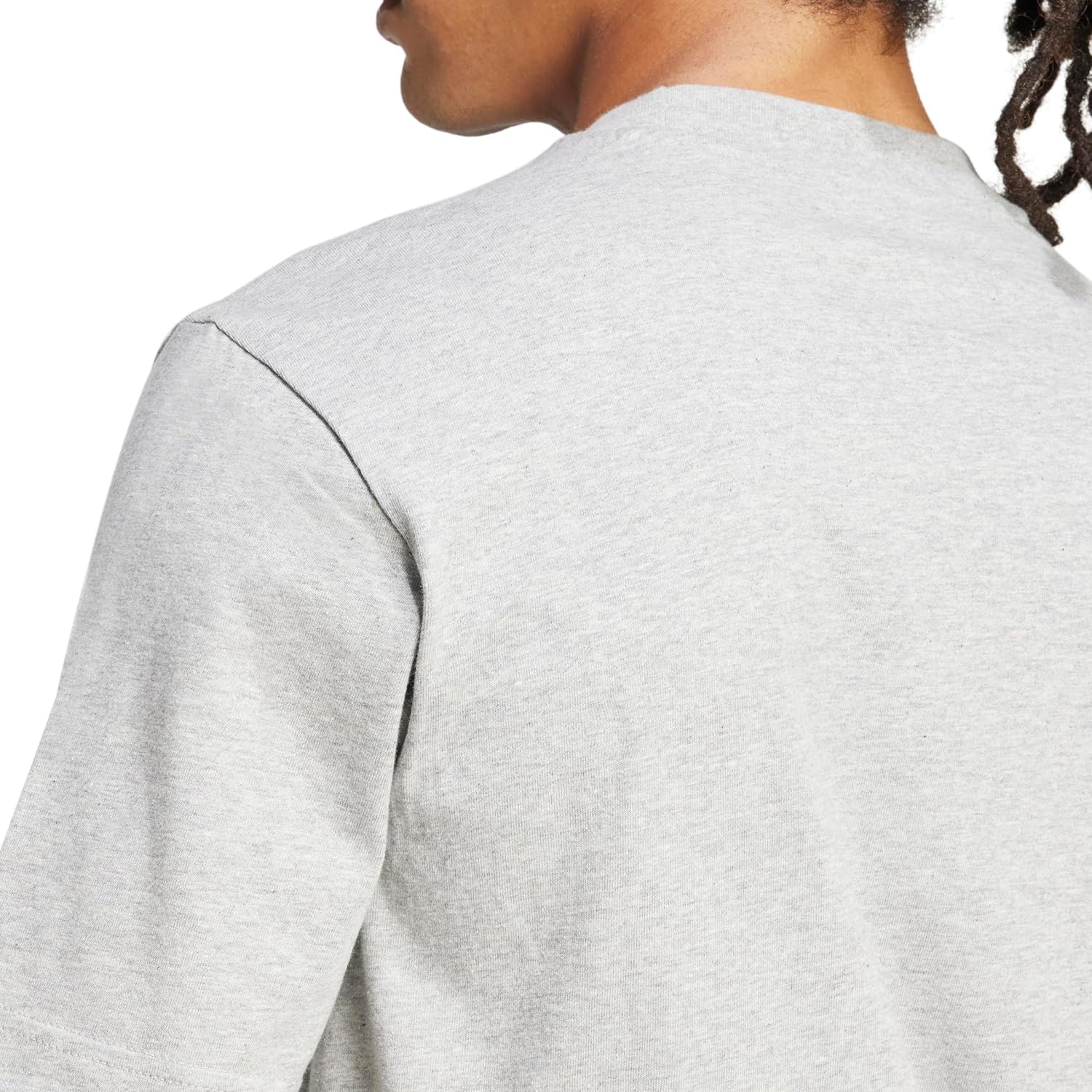 image:imageadidas Originals Mens Essentials Small Logo Single Jersey TShirtMedium Grey HeatherBlack