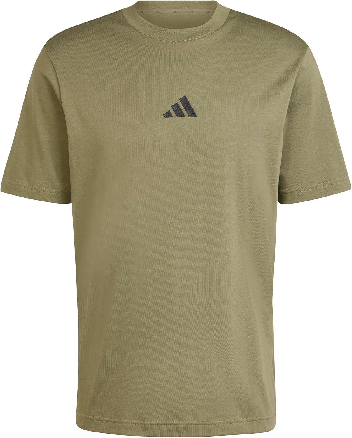 image:imageadidas Originals Mens Essentials Small Logo Single Jersey TShirtOlive StrataBlack