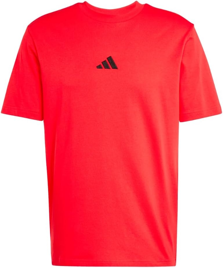 image:imageadidas Originals Mens Essentials Small Logo Single Jersey TShirtPure RubyBlack