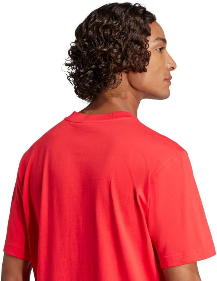 image:imageadidas Originals Mens Essentials Small Logo Single Jersey TShirtPure RubyBlack