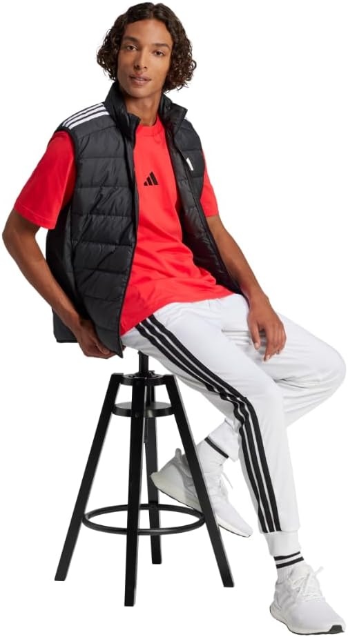 image:imageadidas Originals Mens Essentials Small Logo Single Jersey TShirtPure RubyBlack