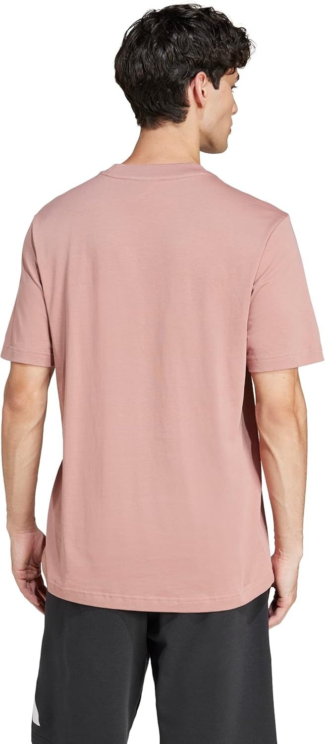 image:imageadidas Originals Mens Essentials Small Logo Single Jersey TShirtWarm ClayWhite