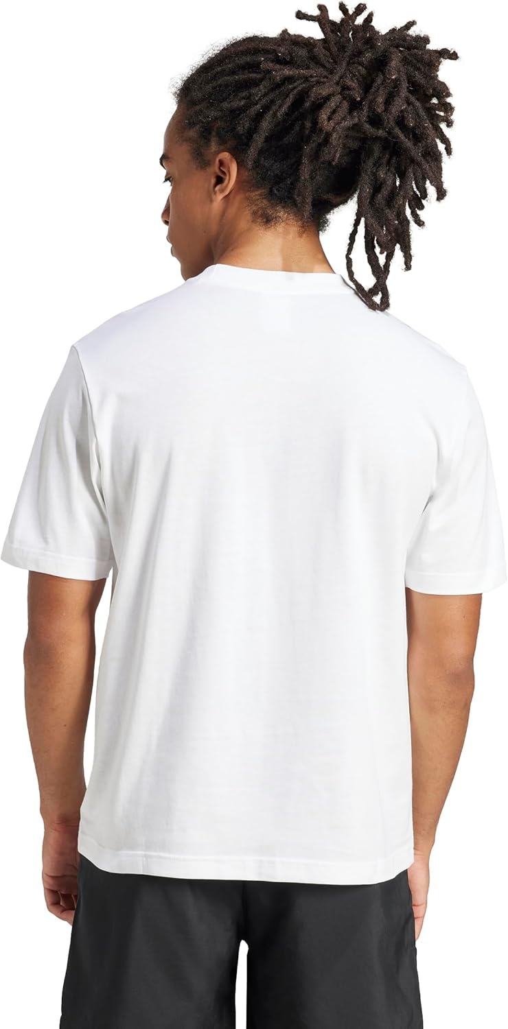 image:imageadidas Originals Mens Essentials Small Logo Single Jersey TShirtWhiteBlack