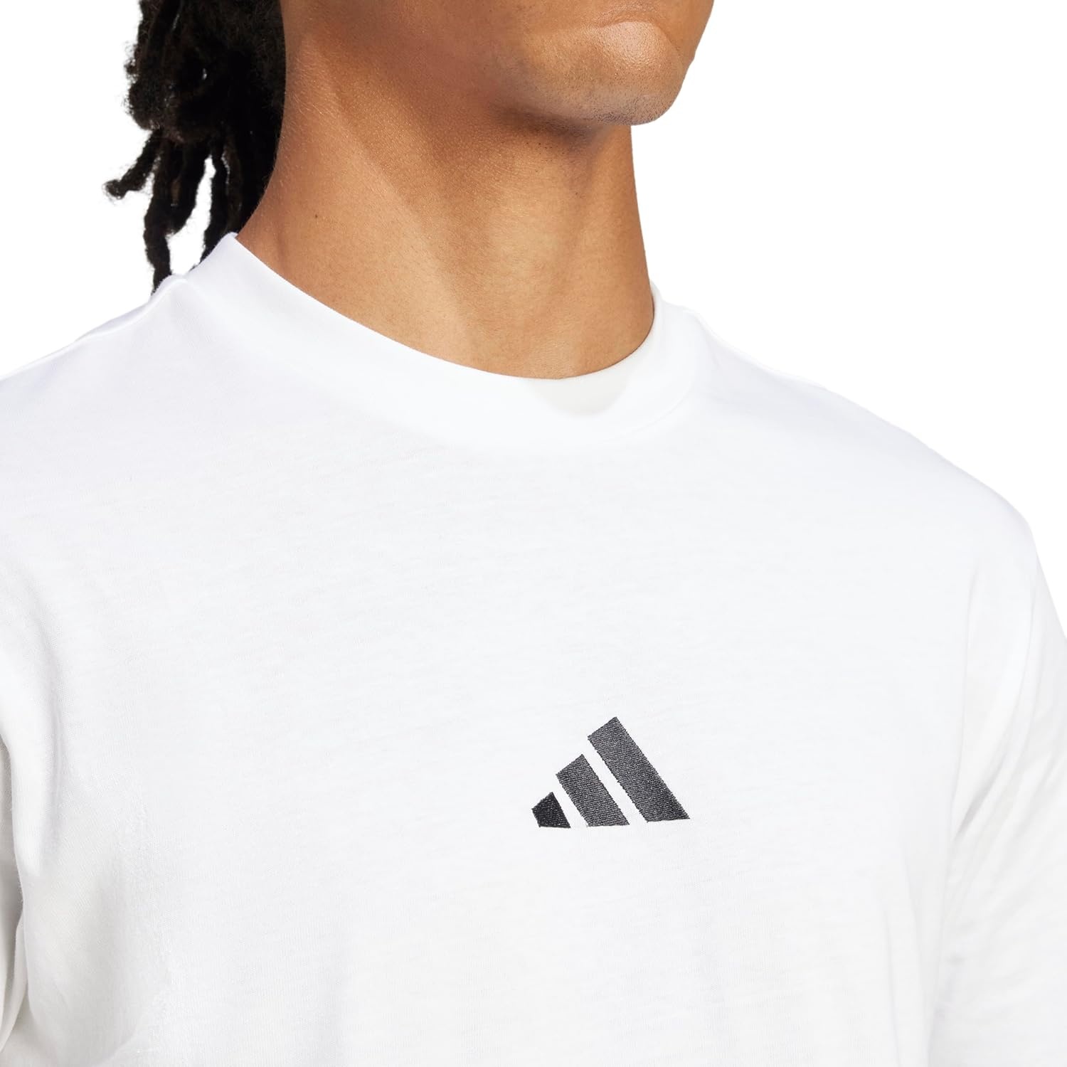 image:imageadidas Originals Mens Essentials Small Logo Single Jersey TShirtWhiteBlack