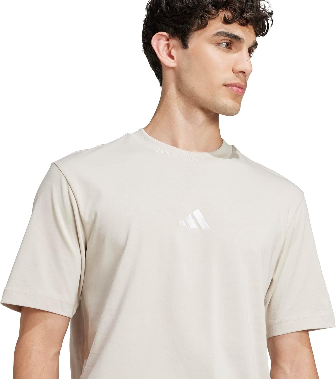 image:imageadidas Originals Mens Essentials Small Logo Single Jersey TShirtWonder AluminaWhite