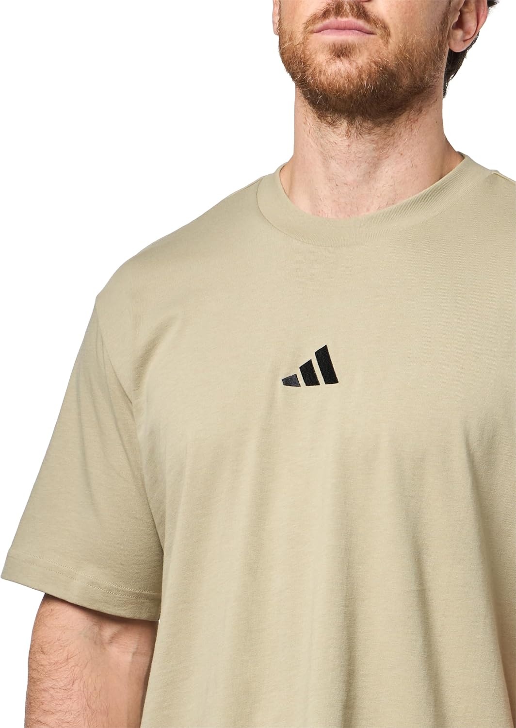 image:imageadidas Originals Mens Essentials Small Logo Single Jersey TShirtWonder CargoBlack
