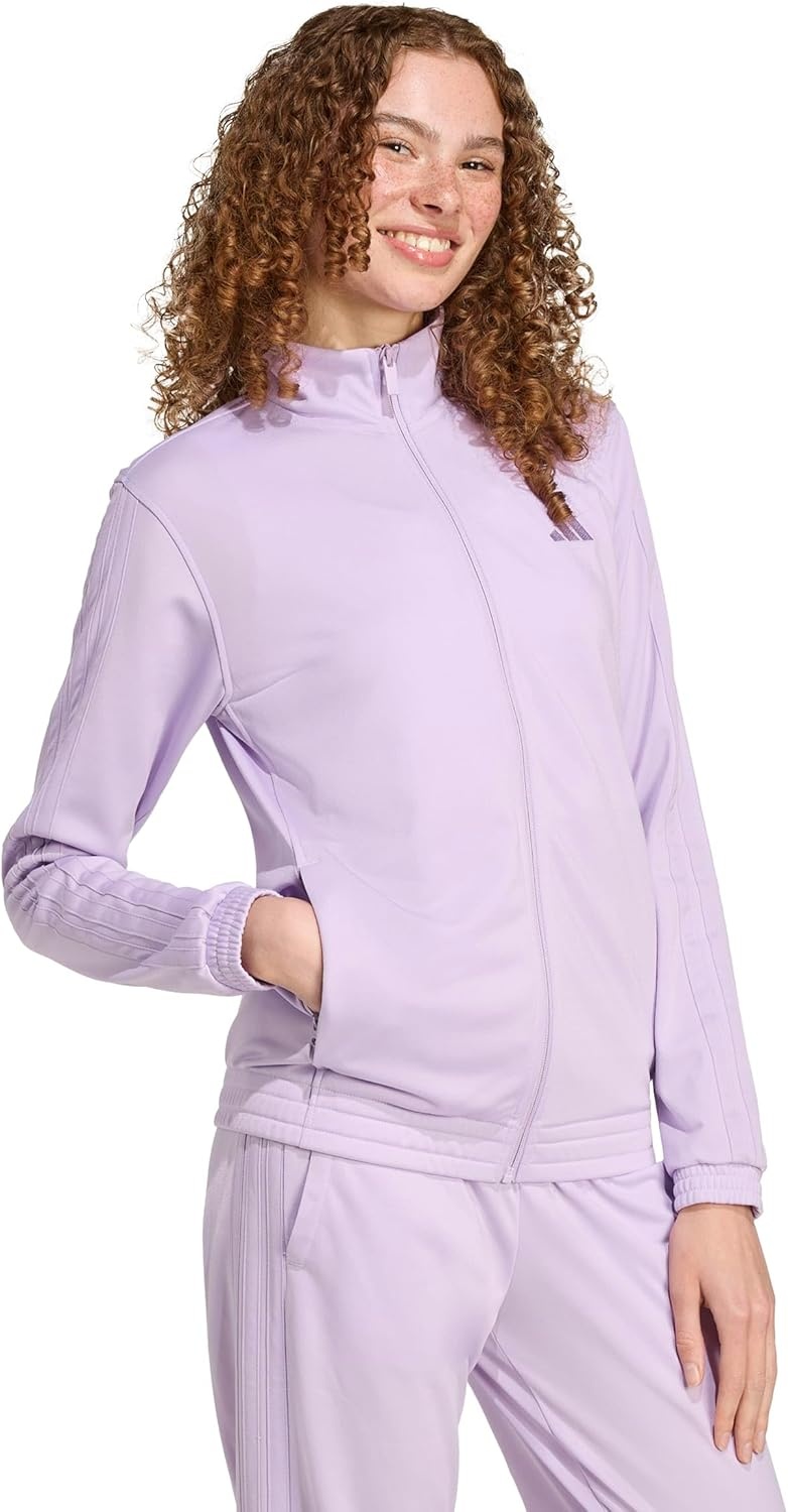 image:imageadidas Originals Womens Tricot 3Stripes Track Top SweatshirtPowder Plum