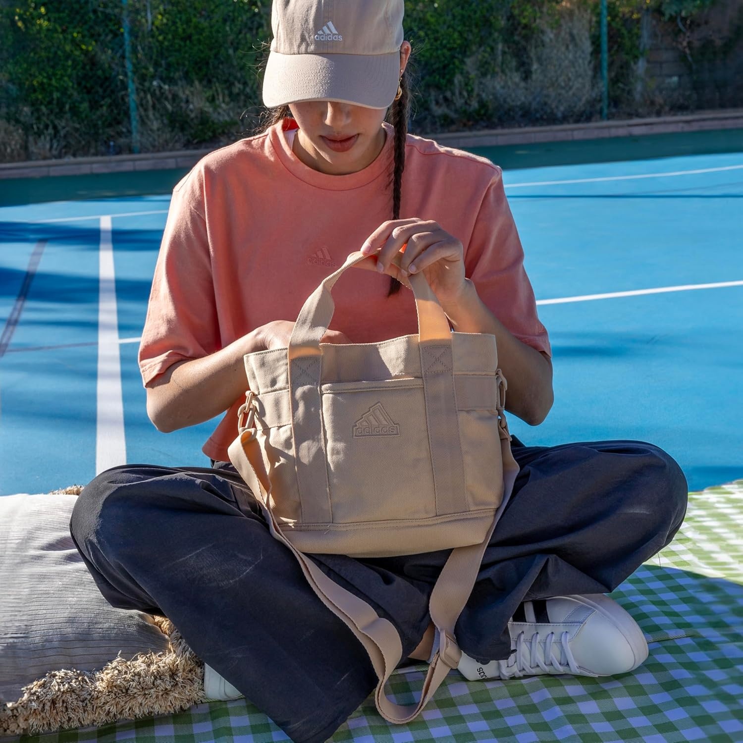 image:imageadidas Small Tote Mini Bag for Women and MenCorduroyBlack