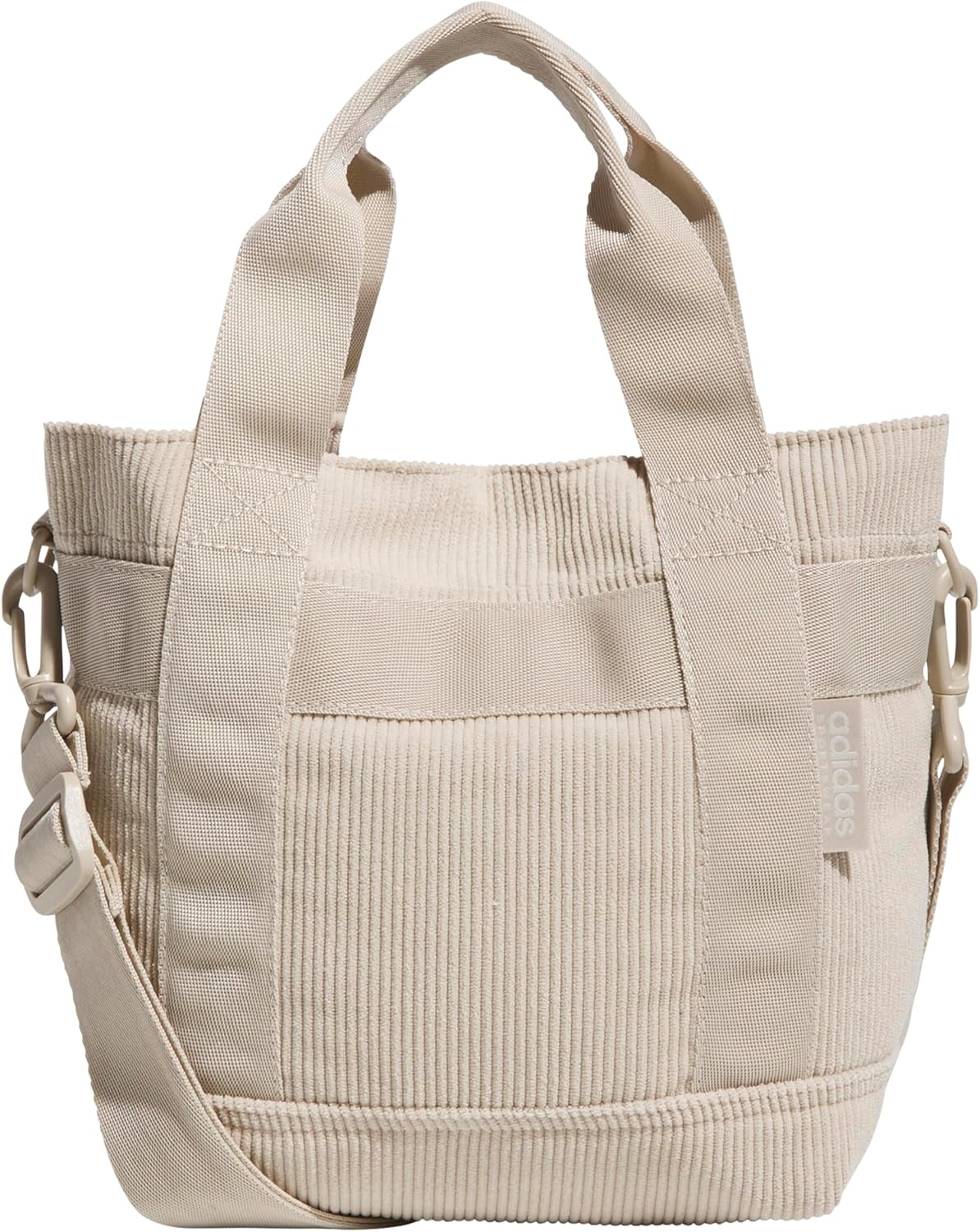 image:imageadidas Small Tote Mini Bag for Women and MenCorduroyWonder Beige