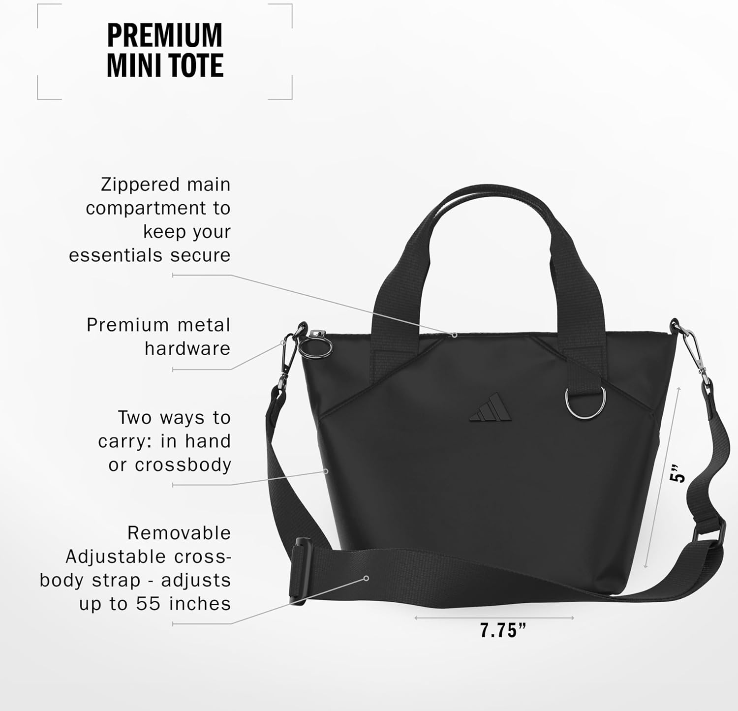 image:imageadidas Small Tote Mini Bag for Women and MenPremiumBlack