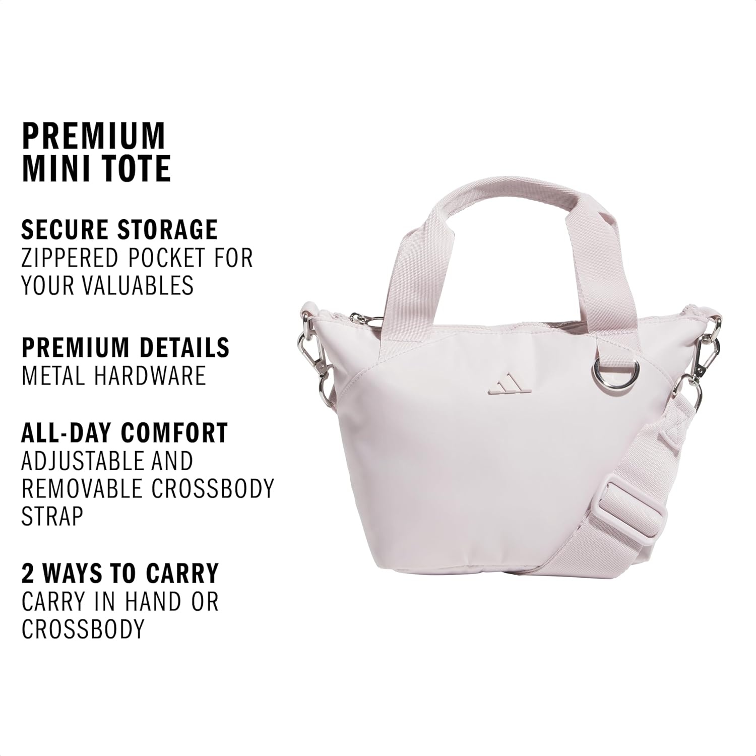 image:imageadidas Small Tote Mini Bag for Women and MenPremiumOff WhiteSilver Metallic