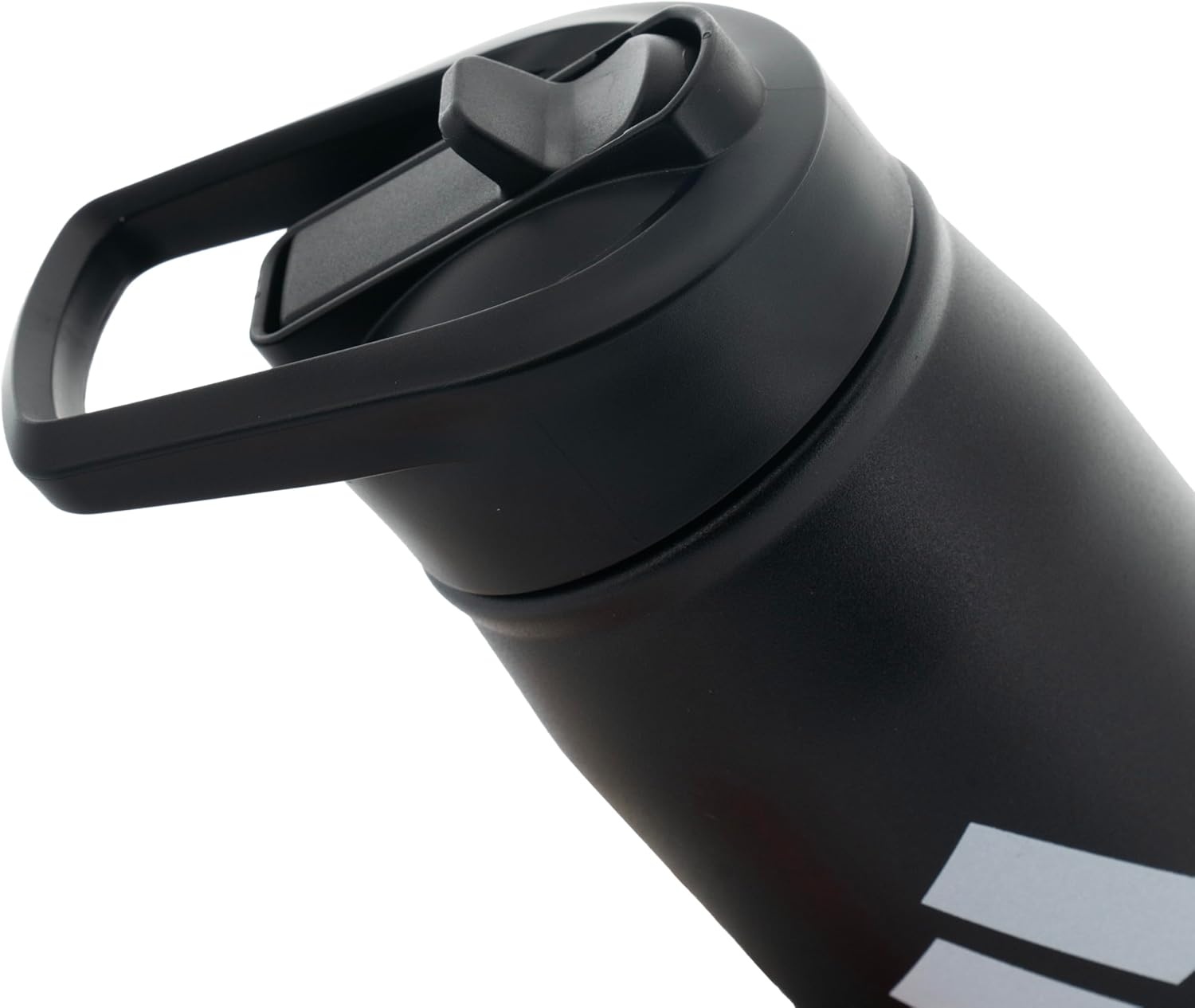 image:imageadidas Stainless Steel Metal Water Bottle 20 oz 600 mL Straw LidBlackWhiteBlack2