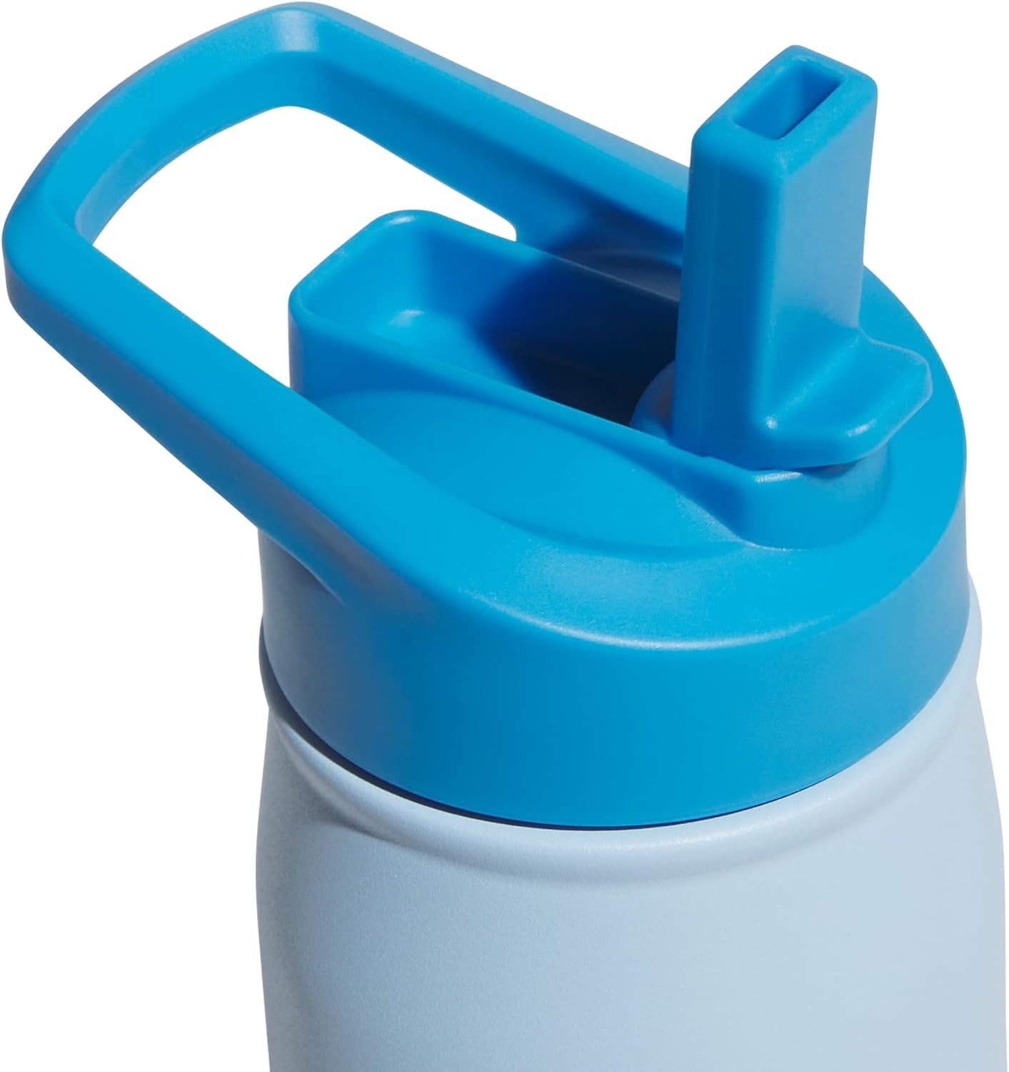 image:imageadidas Stainless Steel Metal Water Bottle 20 oz 600 mL Straw LidClear Sky BluePulse BlueWhite