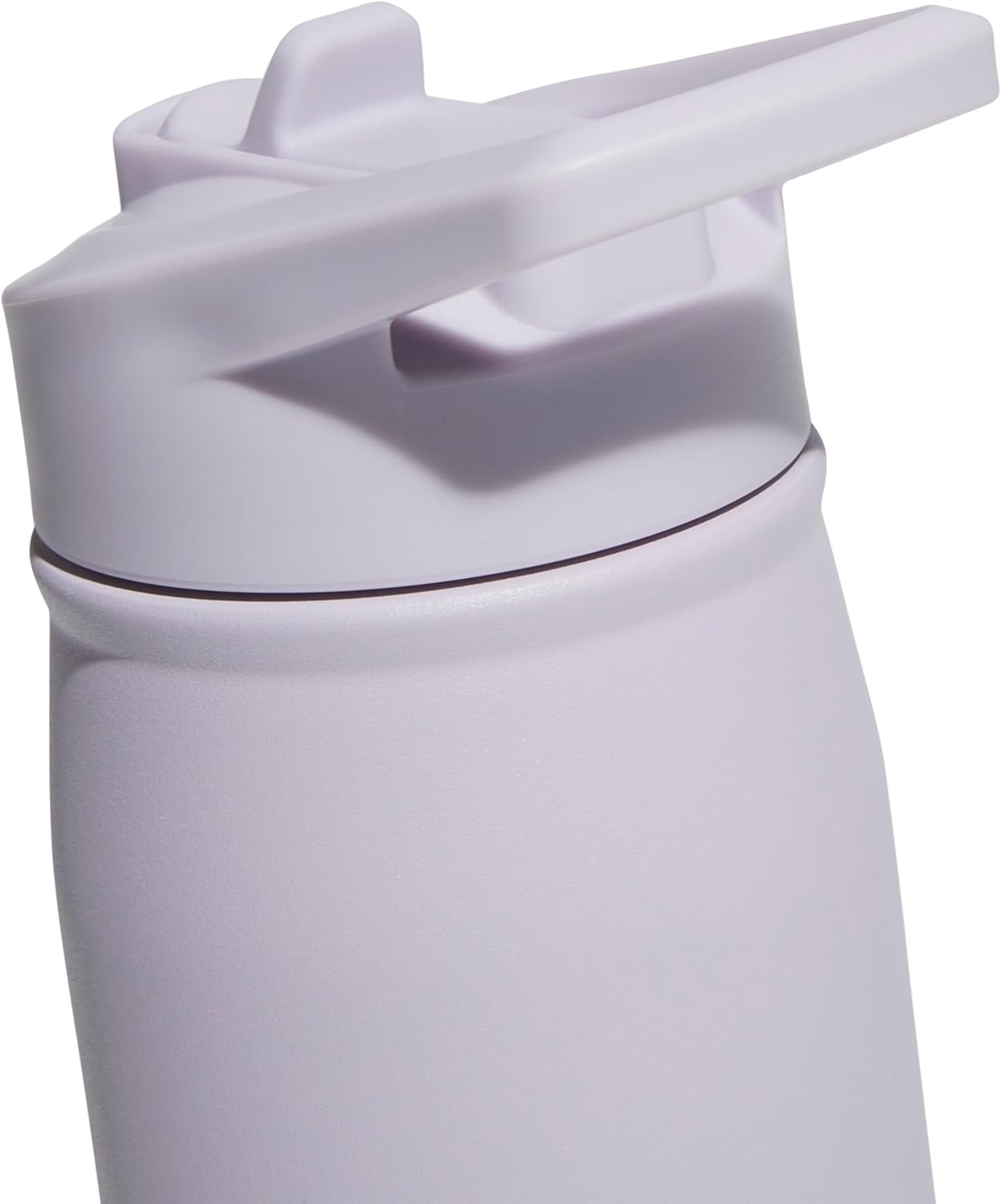 image:imageadidas Stainless Steel Metal Water Bottle 20 oz 600 mL Straw LidSilver Dawn GreyWhite