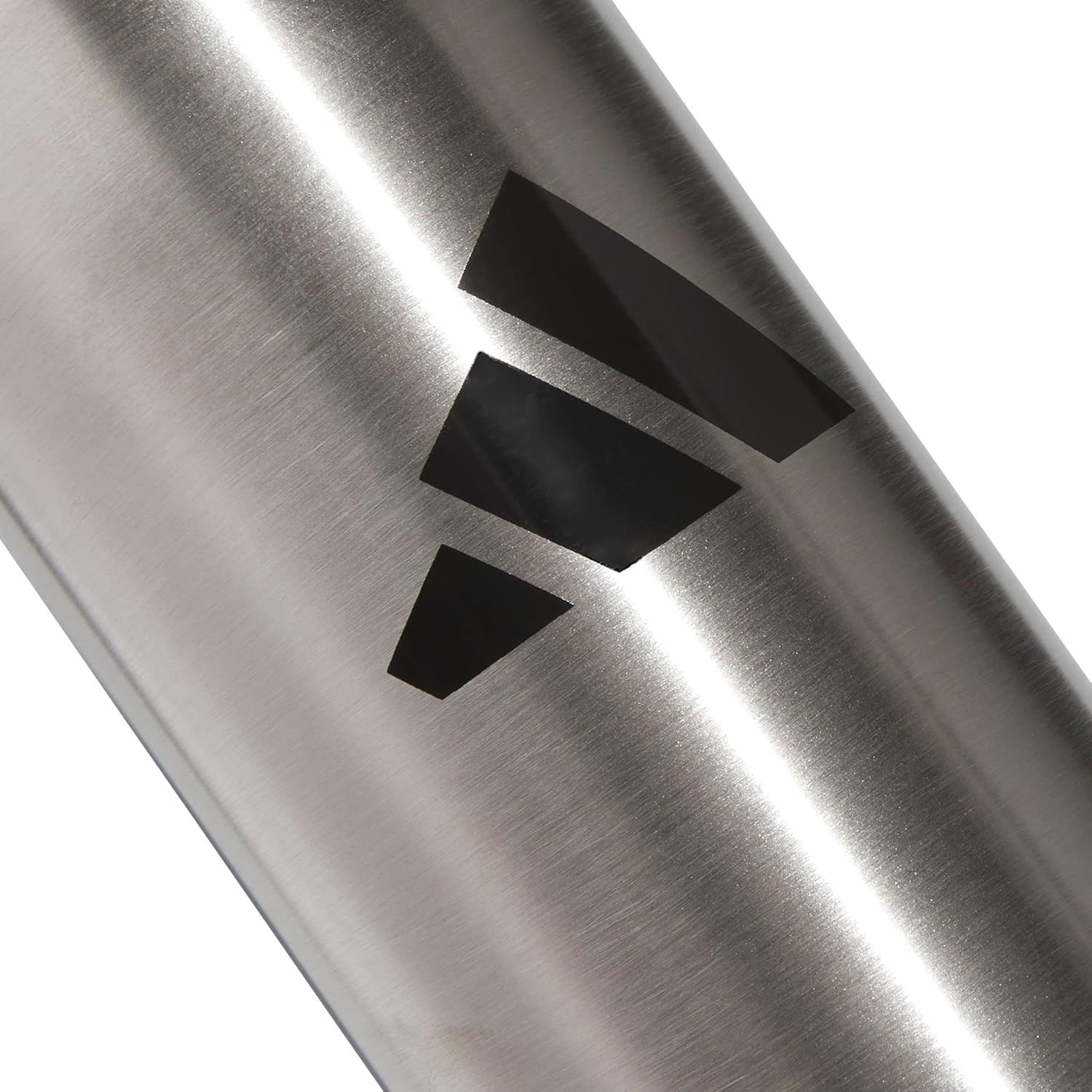 image:imageadidas Stainless Steel Metal Water Bottle 20 oz 600 mL Straw LidStainless SteelBlack 1