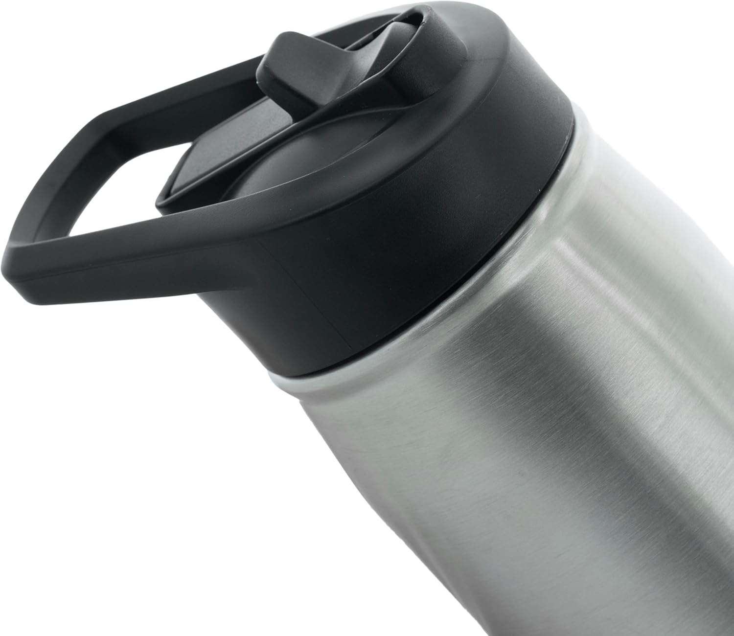 image:imageadidas Stainless Steel Metal Water Bottle 20 oz 600 mL Straw LidStainless SteelBlack2