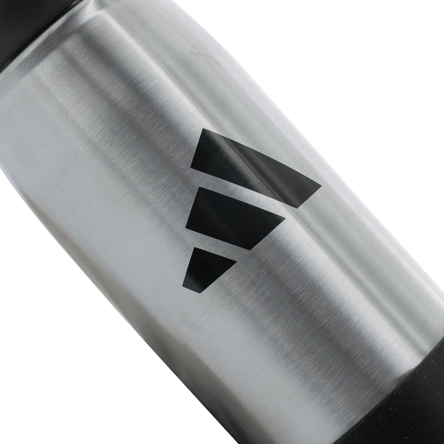 image:imageadidas Stainless Steel Metal Water Bottle 20 oz 600 mL Straw LidStainless SteelBlack2