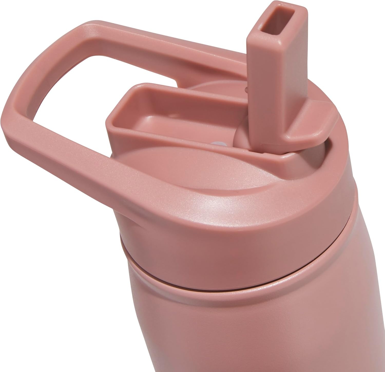 image:imageadidas Stainless Steel Metal Water Bottle 20 oz 600 mL Straw LidWarm Clay PinkQuiet Crimson Purple