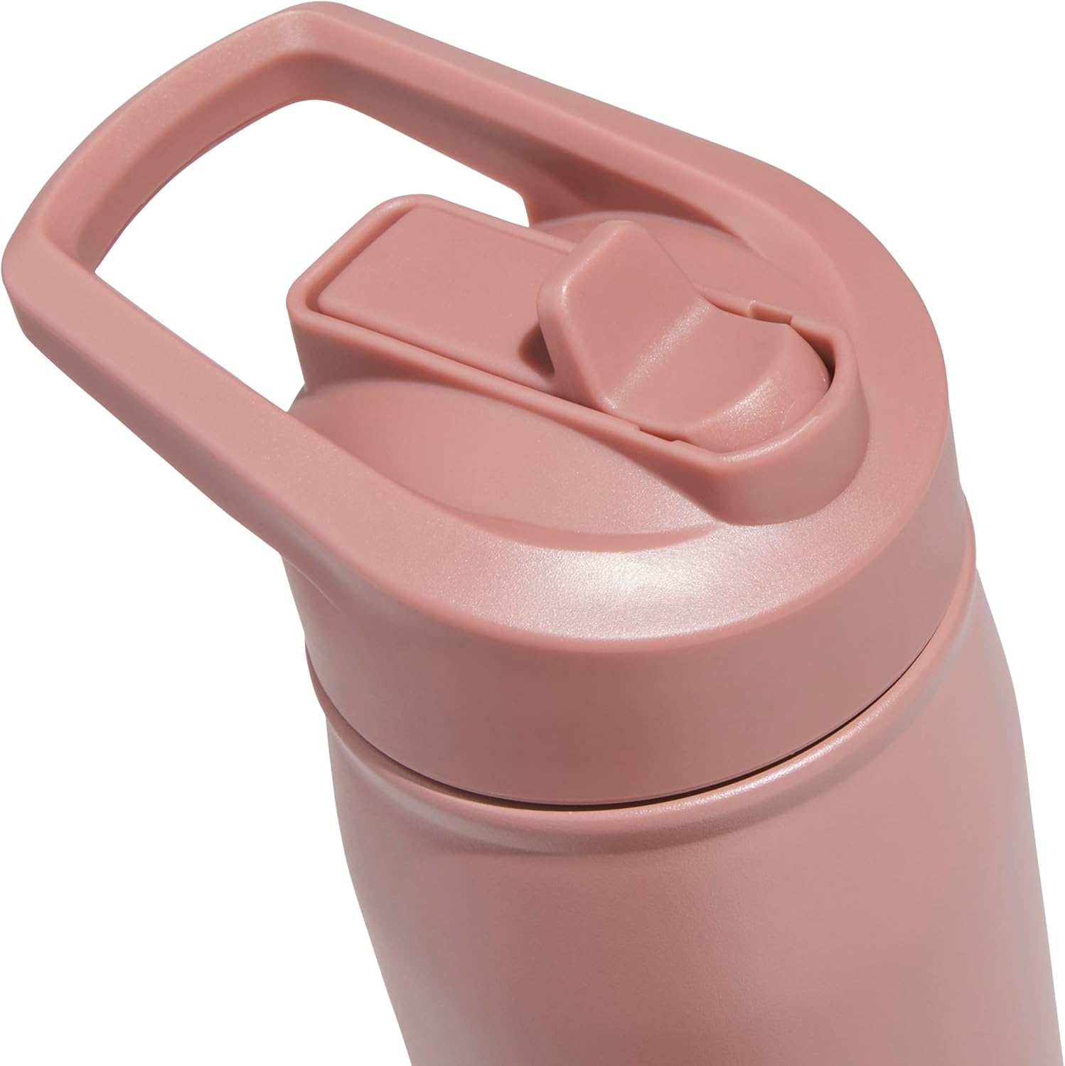 image:imageadidas Stainless Steel Metal Water Bottle 20 oz 600 mL Straw LidWarm Clay PinkQuiet Crimson Purple