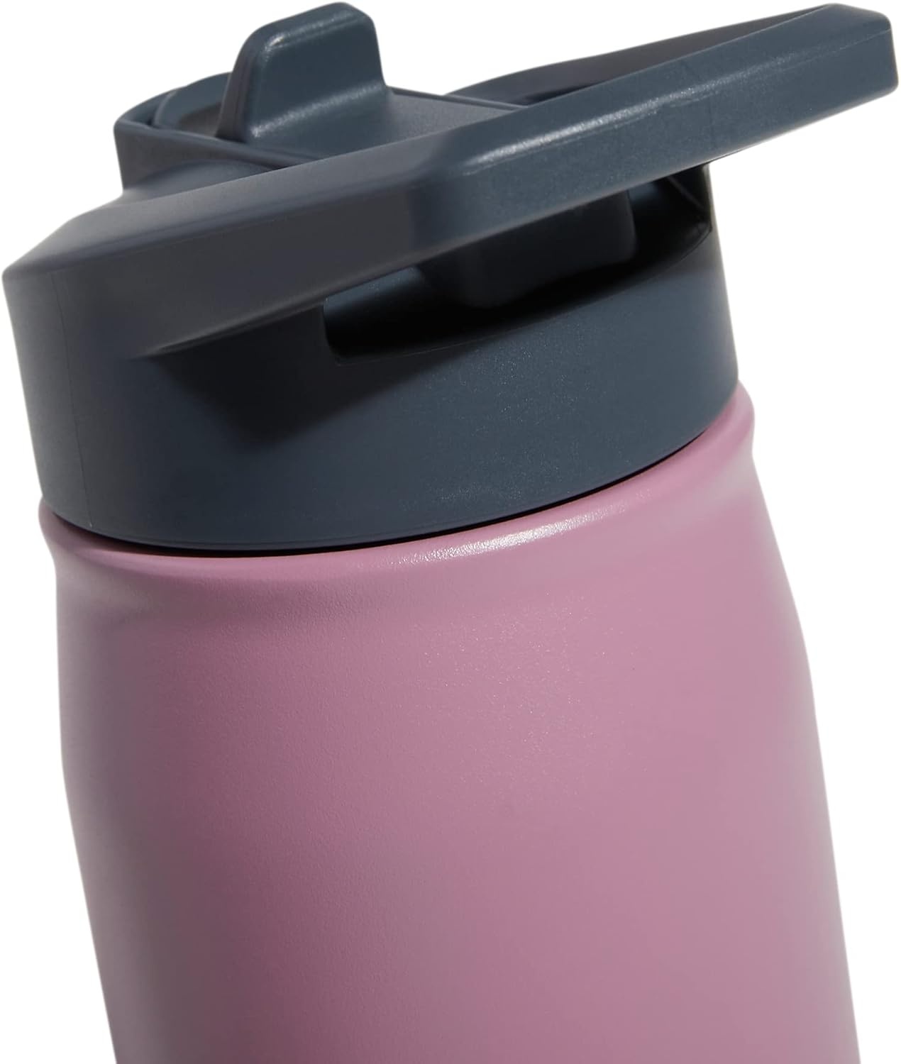 image:imageadidas Stainless Steel Metal Water Bottle 20 oz 600 mL Straw LidWonder Orchid PurpleOnix Grey