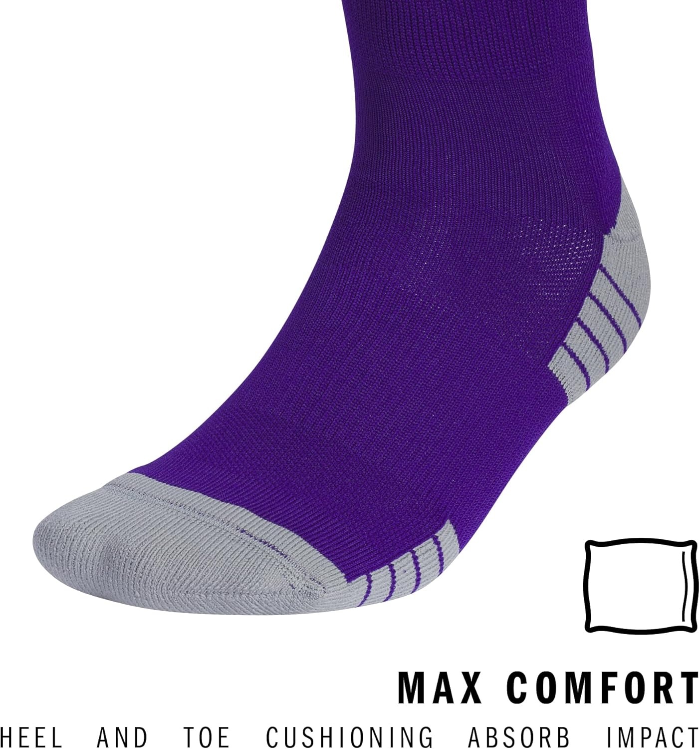 image:imageadidas Team Speed 3 Soccer Socks 1PairCollegiate PurpleWhite20