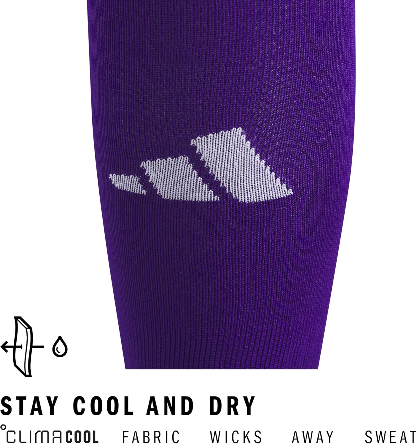 image:imageadidas Team Speed 3 Soccer Socks 1PairCollegiate PurpleWhite20