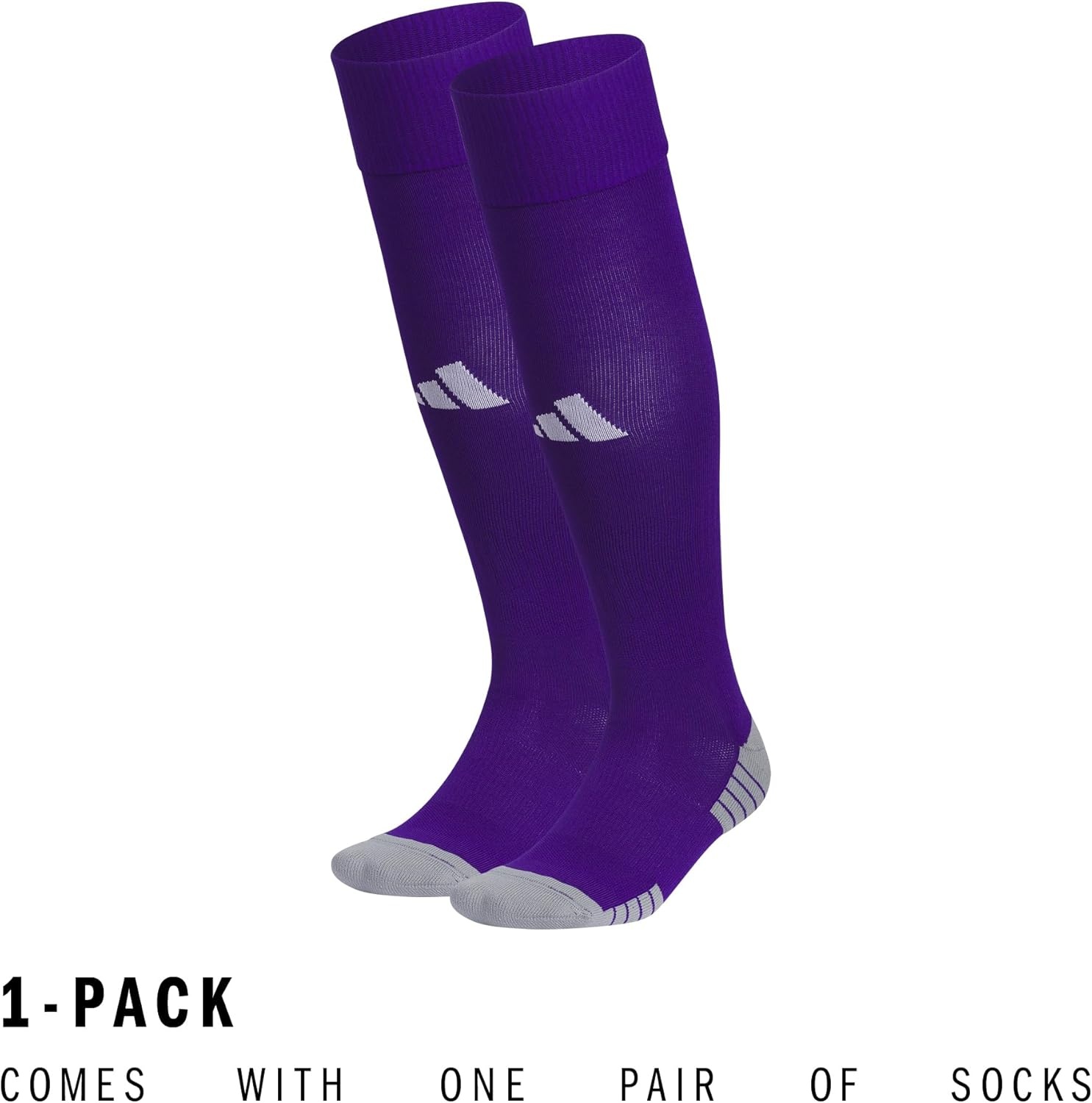 image:imageadidas Team Speed 3 Soccer Socks 1PairCollegiate PurpleWhite20